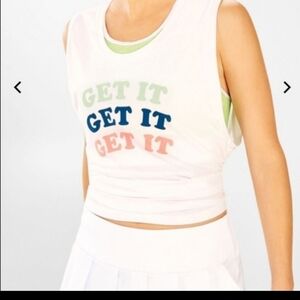 Fabletics Janis Muscle Tank‎ with Get It Graphic